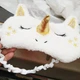 Маска для сну Silenta Плюш Єдиноріг-7 White/Gold (170250) - зображення 5
