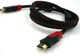 Кабель мультимедийный в оплетке HDMI -> HDMI с фильтрами 5 м + 2 феррита 1.4v 2К FULL HD 1080P (561274798) Черно-красный - изображение 5