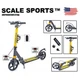Самокат городской двухколесный Scale Sports Elite Plus SS-04 складной, колеса 200 мм с дисковым тормозом - изображение 2
