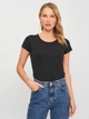 Футболка хлопковая женская Fruit of the loom Valueweight Ladies 061372036 XXL Черная (5000000088129) - изображение 1