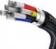 Кабель Baseus Cafule Series Metal Cable Type-C to Type-C 100W 1m CATJK-C01 Black - изображение 6