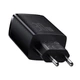 СЗУ Baseus Compact Quick Charger 30W QC+ PD (1Type-C + 2USB) black - изображение 5