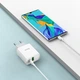 СЗУ Hoco C80A Rapido + Cable (Type-C to Type-C) 20W PD+QC3.0 Type-C + USB white - изображение 10