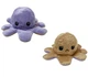 Іграшка м'яка восьминіг двосторонній антистрес OCTOPUS 7931 золотисто-фіолетова - зображення 1