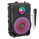 Портативная беспроводная Bluetooth акустическая система HOCO Mature outdoor BT speaker BS46 USB 1800mA колонка чемодан с микрофоном Black (BS46) - изображение 1