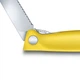 Кухонный cкладной швейцарский нож серрейтор Victorinox Vx67836.F8B SwissClassic Foldable Paring 240 мм желтый - изображение 3