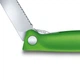 Кухонный cкладной швейцарский нож серрейтор Victorinox Vx67836.F4B SwissClassic Foldable Paring 240 мм зеленый - изображение 3