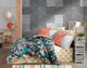 Постільна білизна Poplin Hobby Monstera оранжевий євро 8698499154056 - зображення 1