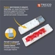 Колодка TECCO 102 400 00, 4 пости без заземлення Біла (8681277841415) - зображення 4