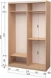 Шкаф-купе двухдверный Roko 160х242х60 см ДСП + Зеркало Дуб Молочный (20200023950) - изображение 2