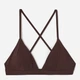 Верхня частина купальника жіноча H&M 5596309 32 Темно-коричнева (2000001837214_AB5000000537570) - зображення 1