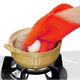 Жаропрочные перчатки-прихватки из силикона Antiscald Gloves Красные - изображение 2