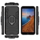 Чохол Ring case для Xiaomi Redmi 7A броньований бампер з кільцем чорний - зображення 3