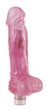 Розовый вибратор Dr. Z Glitter Gels Vibrating Dong with Balls (13139000000000000) - изображение 1