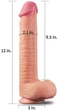Фаллоимитатор Lovetoy 12 Dual Layered Platinum Silicone Cock, 31,5 см (22199000000000000) - изображение 9