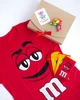 Подарунковий набір жіночий. Футболка червона з принтом "M&M's", шкарпетки з принтом "M&M's" Maybel S Box 5010 (1380_1) - зображення 2