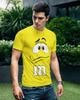 Подарочный набор мужской. Футболка жёлтая с принтом "M&M's", носки с принтом "M&M's" Maybel XL Box 5009 (1376_5) - изображение 5