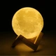 Современный Ночник настольный 3D Moon Light Lamp Луна аккумулятор 16 цветов - изображение 6