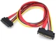 Кабель удлинитель переходник SATA питания и данные 30 см 22-pin (7+15) SATA Male to Female - изображение 5
