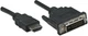 Kabel Manhattan HDMI Male to DVI-D 24+1 Male Dual Link 1 m Black (766623322782) - obraz 2
