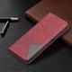 Чохол-книжка з кишеньками UniCase Geometric Pattern для Xiaomi Mi 11T / 11T Pro - Red - зображення 5