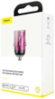Адаптер автомобильный BASEUS Tiny Star Mini Quick Charge 1USB QC3.0 30W 3А Pink - изображение 8