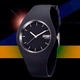 Женские часы Skmei 9068 Rubber Черные с белыми стрелками - изображение 4
