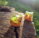 Круглі вушні плаги WoodWork зі смолою дерев'яні зелені - изображение 4