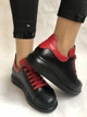 Кроссовки Evromoda 37 Черный-красный 2229 - изображение 5