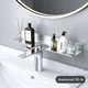 Полка для ванной из алюминия IwConcept BathRack Loft-50cm Notch (Серебряная) - изображение 1