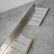 Полка для ванной из алюминия IwConcept BathRack Loft-50cm Notch (Серебряная) - изображение 4