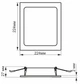 Светильник точечный VIDEX 22W 5000K Back (VL-DLBS-225) - изображение 4