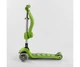 Самокат триколісний Т-07196 (4) Best Scooter, САЛАТОВИЙ, З СИДІННЯМ, складне алюмінієве кермо, 4 колеса PU зі світлом, d = 12 см - изображение 4