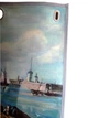 Дизайнерская сумка ArtBag Luxury-Creator Рисунок на сумке Вид на город И. Айвазовський художественная роспись пейзаж корабли море люди плот город ручная роспись - изображение 5