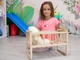 Деревянная детская кроватка для кукол 44х31х26 см (KD-252) - изображение 4