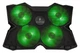 Охлаждающая подставка для ноутбука SureFire Bora Green-LED Black (48818) - изображение 1