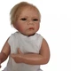 Кукла реборн NPK DOLL мальчик Лео силиконовая 46 см с одеждой, бутылкой и соской + подгузник - изображение 6