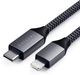 Кабель синхронізації Satechi USB Type-C to Lightning 1.8 м Space Gray (ST-TCL18M) - зображення 1