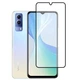 Защитное стекло LUX для Vivo Y53S Full Сover черный 0,3 мм в упаковке - изображение 1