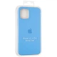 Чехол Fiji Silicone Case для Apple iPhone 12 Pro бампер накладка Full Soft Marine Blue - изображение 4