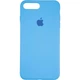 Чехол Fiji Silicone Case для Apple iPhone 8 Plus бампер накладка Full Soft Marine Blue - изображение 2