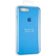 Чехол Fiji Silicone Case для Apple iPhone 8 Plus бампер накладка Full Soft Marine Blue - изображение 4