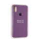 Чехол Fiji Silicone Case для Apple iPhone X бампер накладка Full Soft Purple - изображение 4
