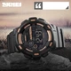 Мужские часы Skmei Champion 1243 Черные с золотым - изображение 3