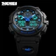 Мужские наручные часы Skmei 1270 Черные с синими - изображение 6