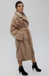Шуба женская длинная Exclusive moda М-092 54 Песочный - изображение 4
