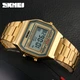 Мужские часы Skmei Popular 1123 Золотые - изображение 5