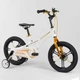 Детский велосипед магниевый CORSO 16" LT-33100 2-х колёсный магниевые диски, ручной дисковый тормоз, доп. колеса, звоночек, СОБРАННЫЙ НА 75% - изображение 1