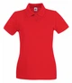 Женская тенниска поло Fruit of the Loom XS Красный (D063030040XS) - изображение 1