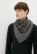 Шарф "Эдинбург" большой MyScarf теплый серый "Меланж" на пуговице - изображение 1